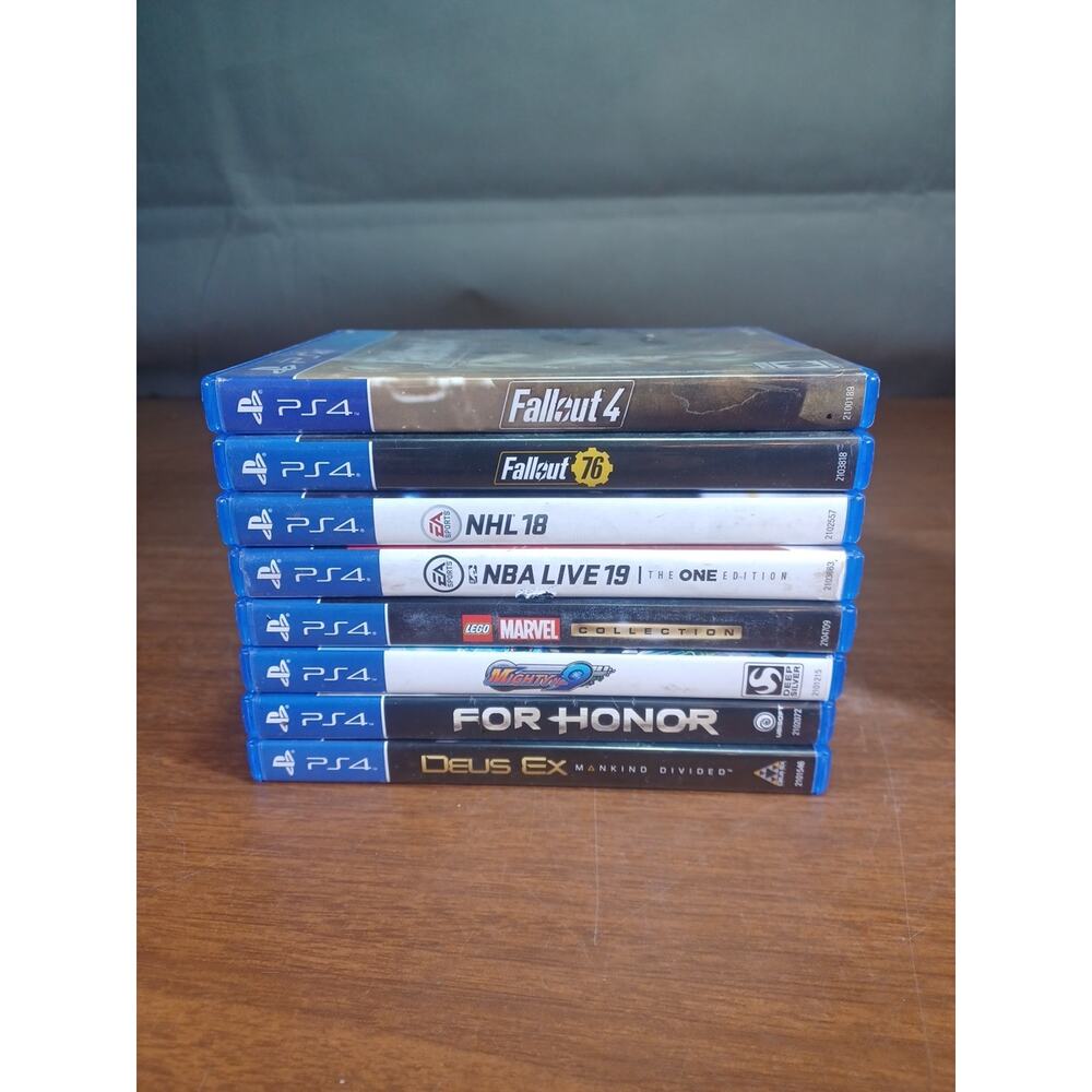 Playstation 4 Game Lot Of 8 Tested Adult Owned Great Condition